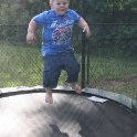 Jacob on the trampoline
